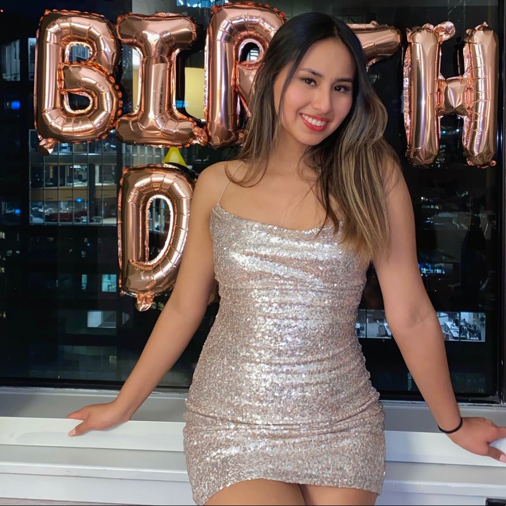 Sequin Silver Dress (S)